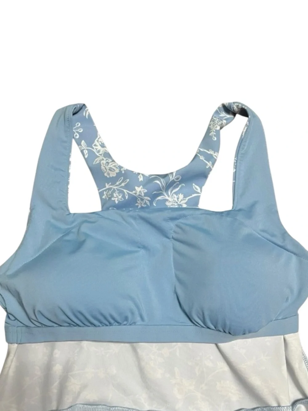 LAURA ASHLEY Floral Athleisure Dress in Light Blue Size XS -- Pickleball / Golf - Picture 4 of 7